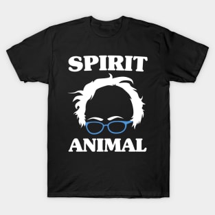 Bernie Sanders Is My Spirit Animal - Glasses Face T-Shirt